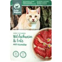 Begränsad tid Pure Nature Feline 12 x 85 g - Vildsvin & anka