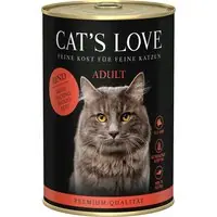 Snabb frakt Ekonomipack Cat‘s Love 12 x 400 g -Nötkött pur