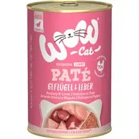 Kampanjpris WOW Cat Junior 6 x 400 g - Fjäderfä och lever