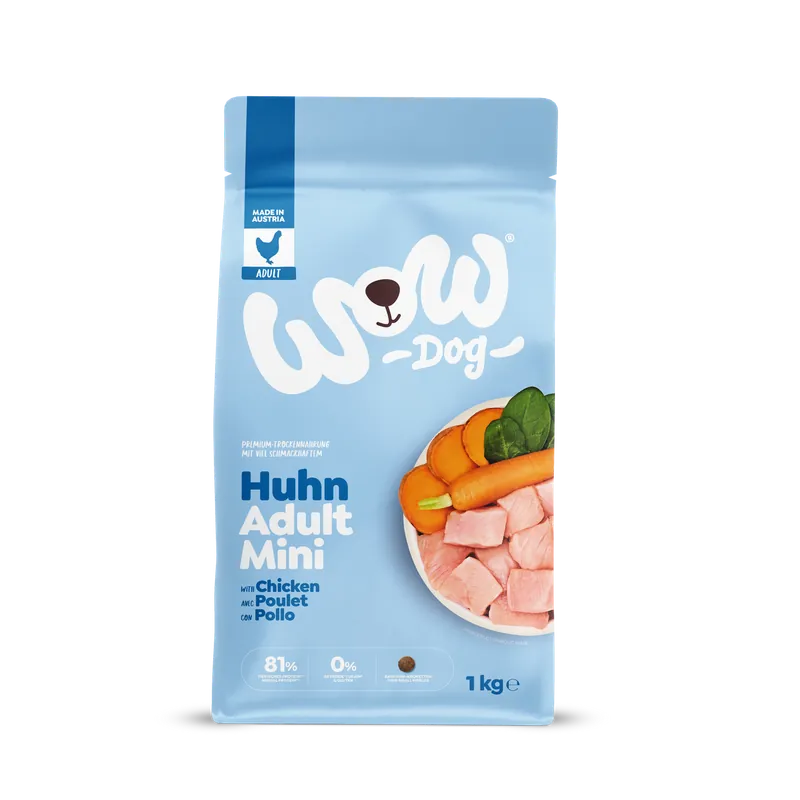 Dog Adult Minis Chicken Torrfoder - 1 kg Säker betalning