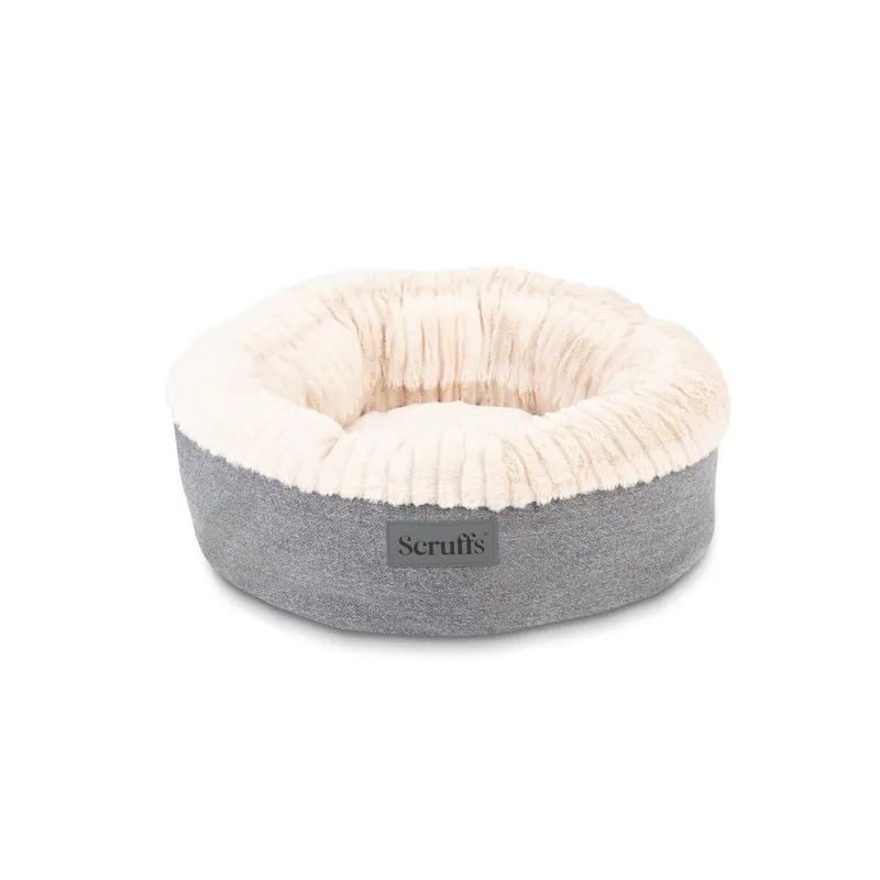 Scruffs Ellen Donut Bädd till Hund & Katt Ljusgrå Lägg i varukorgen