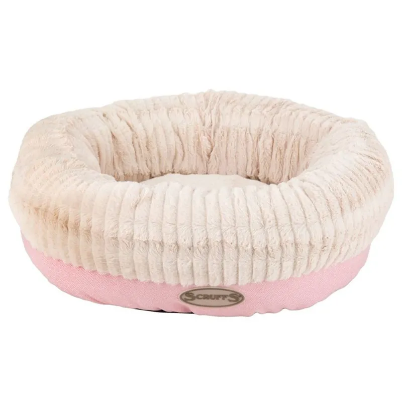 Kundfavorit Scruffs Ellen Donut Hundbädd Rosa
