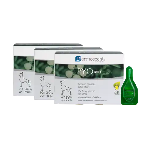 Extra rabatt Spot-on Dermoscent PYOspot Hund 0-10 kg 4x0,6 ml
