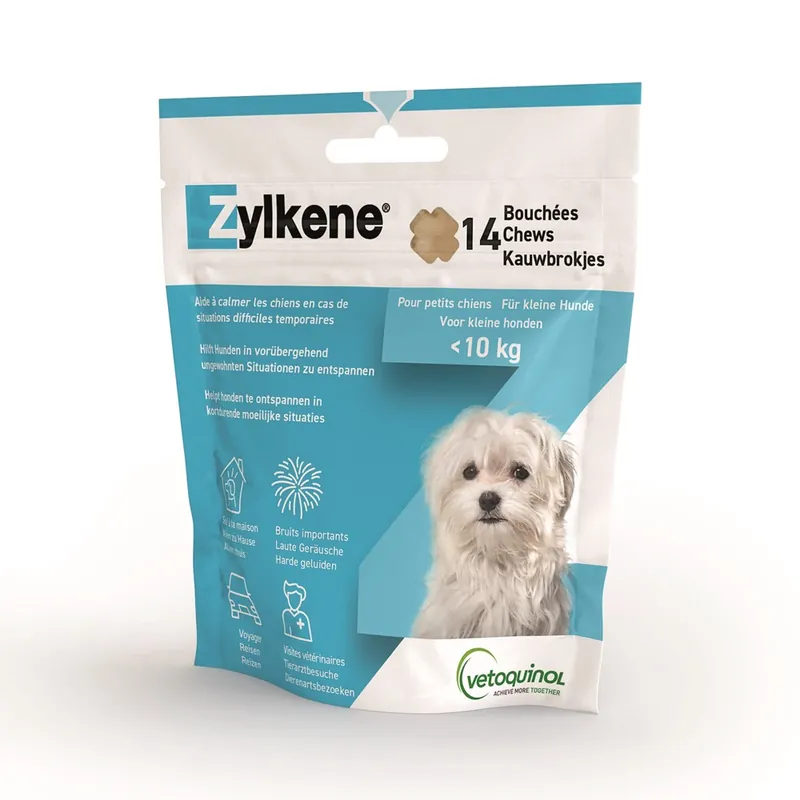 Extra rabatt Stressreducerande tuggbitar Vetoquinol Zylkene Chews <10 kg