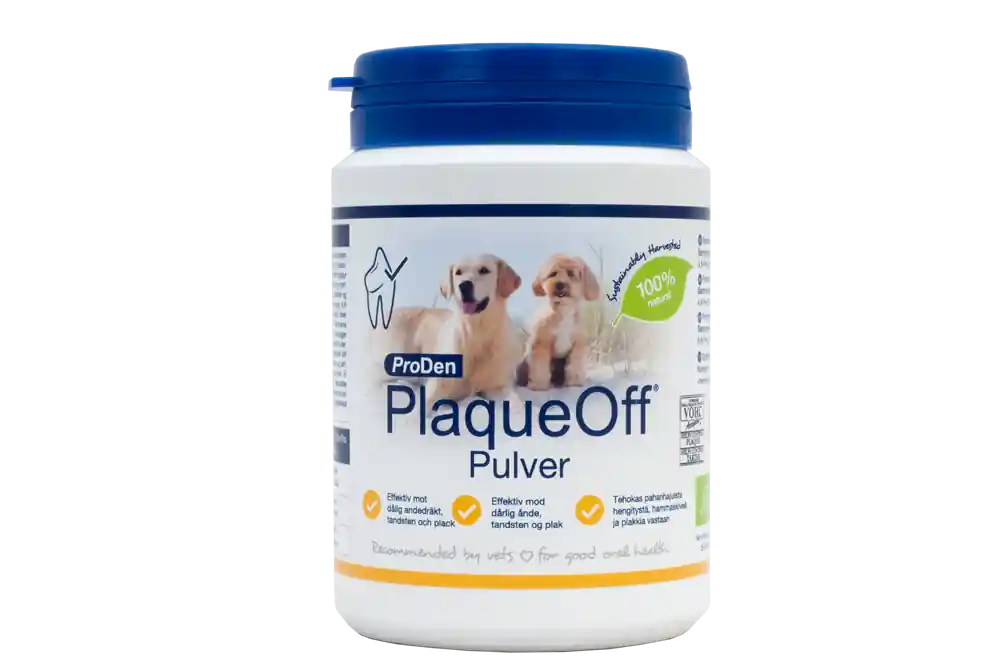 Beställ idag Tandtillskott ProDen PlaqueOff Pulver Hund 180 g