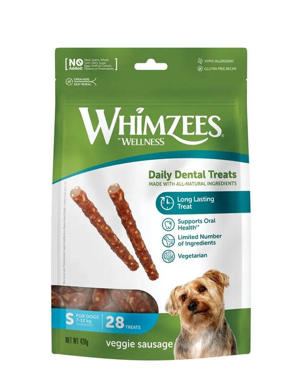 I lager Whimzees Veggie Sausage S 28 st