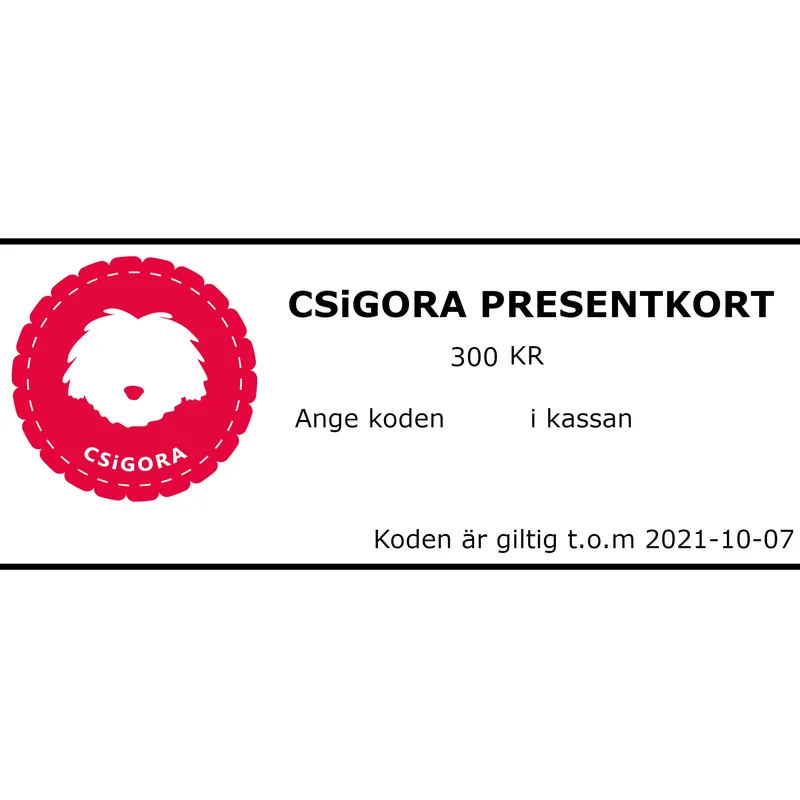 Presentkort 300 kr Billig