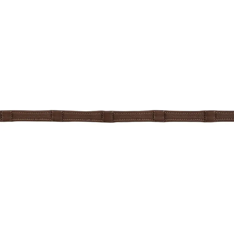 Utförsäljning Lippo Supreme lädertygel med gummerad insida, oak bark