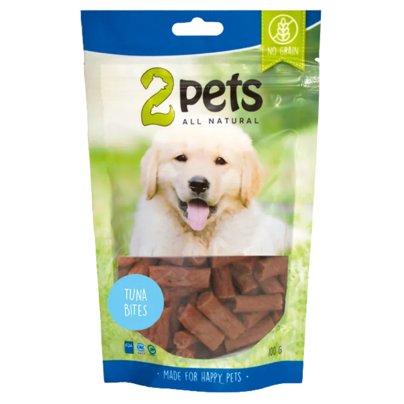 2pets Dogsnack Tuna Bites 100 g Billigare
