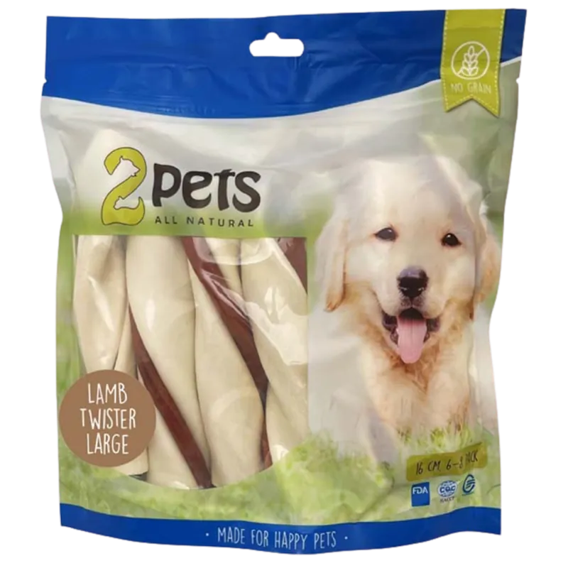 2pets Tuggtwister m lamm Large 500 g Begränsad tid