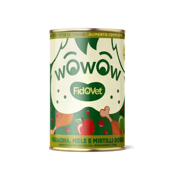 Wowow Guinea Fowl with Apples & Cranberries – Adult – 400 g Begränsat antal