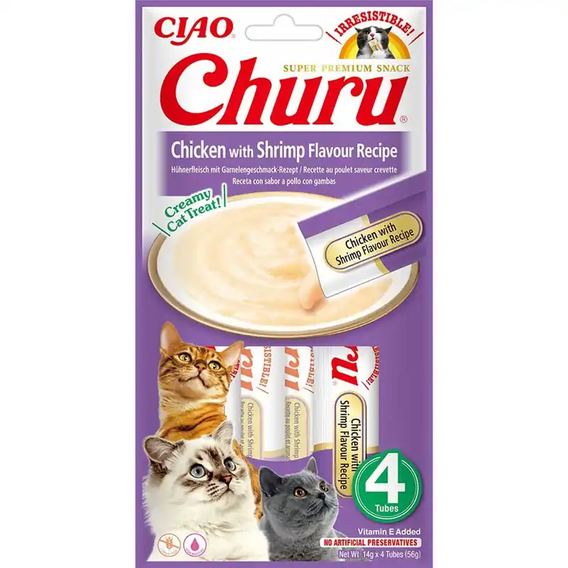 Churu Chicken with Shrimp 4x14g Nyhet