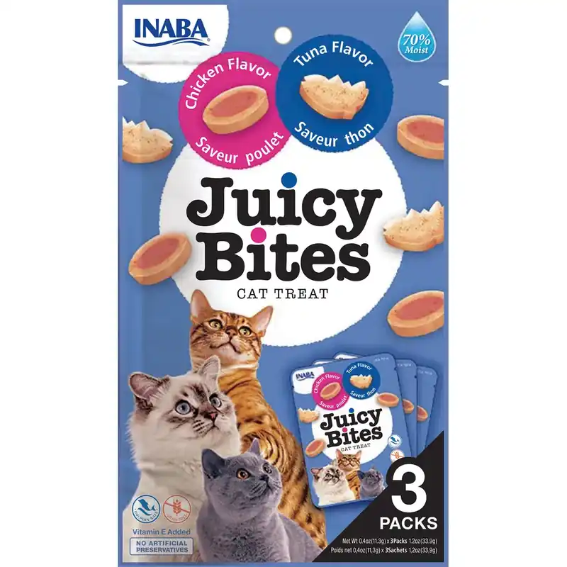 Bästa pris Churu Juicy Bites Kyckling & Tonfisk 3×11.3g