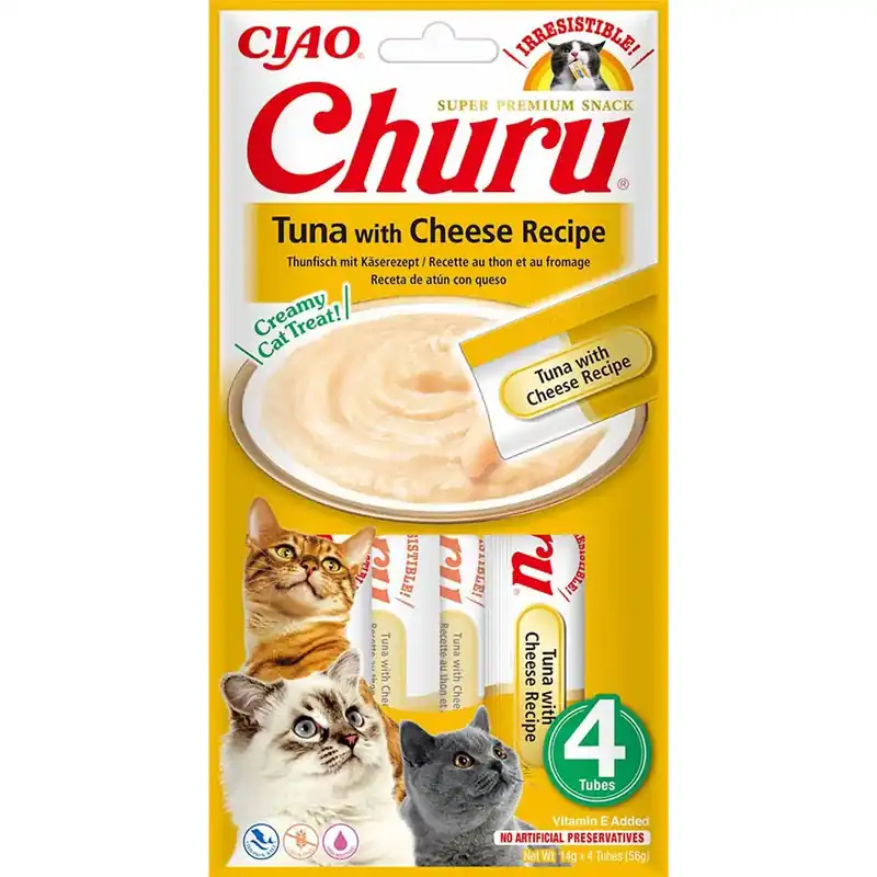 Churu Tuna with Cheese 4x14g Populär
